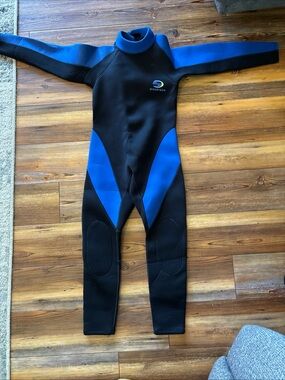 Women’s Black and Blue Full Wetsuit One Piece